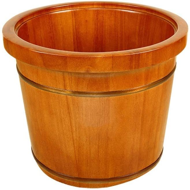 Wooden Foot Tub, Foot Massager Spa Wooden Foot Tub, Pedicure Footbath, Pedicure Bucket Foot Bath Spa Bowl for Feet Stress Relief