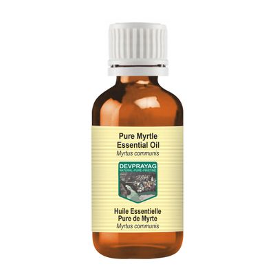 Devprayag Myrtle Essential Oil (Myrtus communis) Pure | Non-Sticky | Non-Greasy | Lightweight | Men & Women | All Skin Types | Steam Distilled 100ml (3.38 oz)