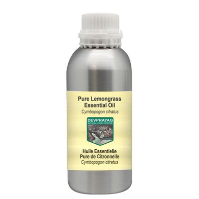 Devprayag Pure Lemongrass Essential Oil (Cymbopogon citratus) Steam Distilled 1250ml