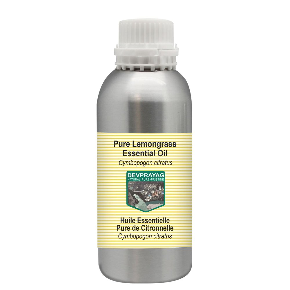 Devprayag Pure Lemongrass Essential Oil (Cymbopogon citratus) Steam Distilled 1250ml