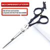 Silver/black barber scissors, high hardness sharp professional hairdresser scissors 6 inch salon hairdresser scissors. (4pc-B) view 3