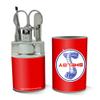 Shelby Cobra Patriotic Logo Stainless Steel Manicure Pedicure Grooming Beauty Care Travel Kit view 2