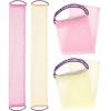 Beavorty 4pcs Back Exfoliating Scrubbers Long Strip Bath Towels for Body Cleansing Soft Material Convenient for Elderly Use Rich Foaming Function for Shower and Bath view 1