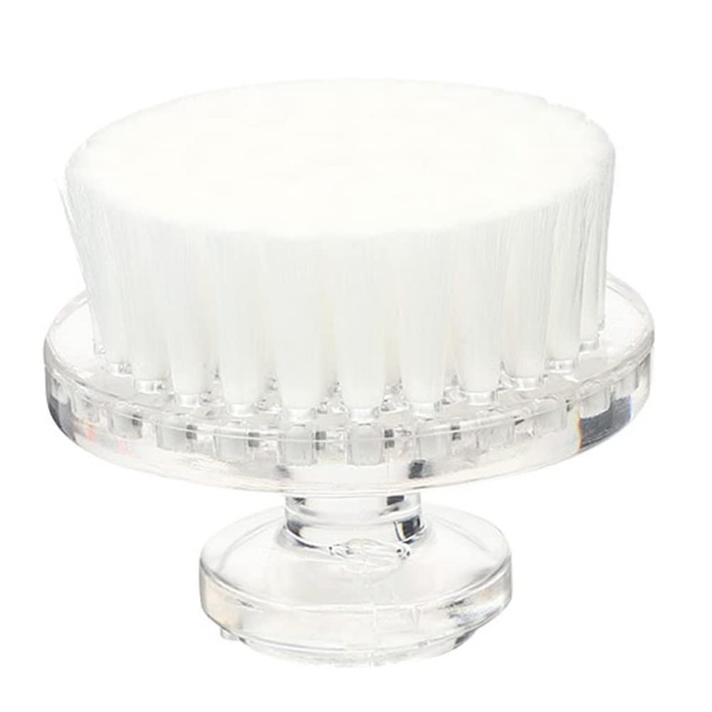 COHEALI Facial Cleansing Brush - Manual Face Scrubber - Soft Bristle Exfoliator - Deep Cleansing Gentle Facial Brush for Home Use Portable - White