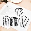 12 Pieces Metal Hair Fork Clip Stick Black U Shape Updo Hair Sticks Side Hair Comb 4 Prong Clips Grips For Women Hair Styling Tool Accessories view 4