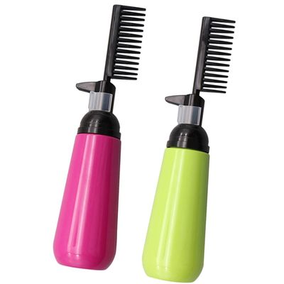 Beaupretty Hair Dye Combs Applicator Bottles 2pcs Set Small Size for Easy Storage for Styling Random