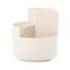 FOMIYES 1pc Rotating Pen Holder Beige Desktop Organizer for Office and School Rotatable Stationery Sorting Box Practical Pencil Pot for Workers and Students view 1