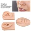Jiawu Silicone Ear Model, Soft Silicone Nose Model, 3D Nose and Mouth Model for Piercing Practice, Silicone Body Parts, Human Ear Model, Silicone Flexible Model for Jewelry Display (#2) view 2