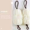 Lurrose 5pcs Supple Shower Loofah Sponges for Bathing Soft Mesh Bath Puff Balls Lanyard for Easy Drying Exfoliating Bath Tools Shower Supplies for Home Use and Gifting view 3