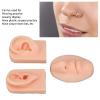 Jiawu Silicone Ear Model, Soft Silicone Nose Model, 3D Nose and Mouth Model for Piercing Practice, Silicone Body Parts, Human Ear Model, Silicone Flexible Model for Jewelry Display (#1) view 2