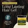J. AMILA Conditioning & Moisturizing Jelly Loc Gel  Extra Hold for Braids, Twists & Dreadlocks  Enriched with Natural Oils  Sulfate-Free & Paraben-Free  16oz view 2