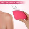 EXTRA LARGE 11CM Make Up Beauty Sponges Blender BIG for Face & BODY (1x Small 1x Large) -With 2 Sponge Holder- FASTER FLAWLESS APPLICATION for Foundation/Fake Tan/Powder/Blending/Setting/ view 2