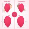 EXTRA LARGE 11CM Make Up Beauty Sponges Blender BIG for Face & BODY (1x Small 1x Large) -With 2 Sponge Holder- FASTER FLAWLESS APPLICATION for Foundation/Fake Tan/Powder/Blending/Setting/ view 4