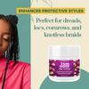 Dip n Grip Jam Hair Braiding Gel 4oz  Extreme Hold & Long-Lasting Shine for Braids, Twists & Curls  Infused with Avocado, Guava & Ginger for Moisture & Hair Growth. view 4