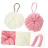 Lurrose 4 Pcs Loofah Sponge Bath Sponge Shower Loofahs Shower Sponge Sponge Ball Bath Loofahs Balls Bath Scrunchies Body Wash Puff,Body Scrubber Exfoliating Bath Sponge view 3