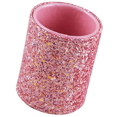 Makeup Brush Organizer Makeup Brush Holder Sequins Cosmetic Organizer Box Glitter Cup for Eyebrow Pencil Eyeliners Nail Desk