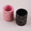 Makeup Brush Organizer Makeup Brush Holder Sequins Cosmetic Organizer Box Glitter Cup for Eyebrow Pencil Eyeliners Nail Desk view 3