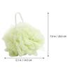 Lurrose 2pcs Soft Bathing Bubble Gentle Exfoliating Shower Mesh Scrubbers for Deep Cleaning for Home Use and Bath Accessories view 2
