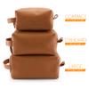 Lara Laser Works Toiletry Bag for Men, Genuine Leather Toiletry Bag w/Initials & Names, Groomsmen Gifts for Wedding - Gifts for Dad - Custom Embossed Dopp Kit for Him - Chestnut - Compact view 4