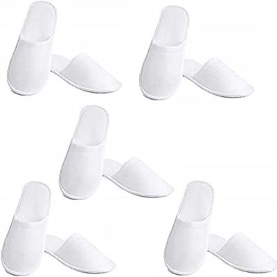 AV DECOR Terry Hotel Slipper 180 GSM Fabric with 5MM sole , Unisex bed room adult slider white Hotel Slipper, Disposable Sliper , White hotel Sliper , Terry Slipper (6 pair)