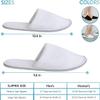 AV DECOR Terry Hotel Slipper 180 GSM Fabric with 5MM sole , Unisex bed room adult slider white Hotel Slipper, Disposable Sliper , White hotel Sliper , Terry Slipper (12 Pair) view 3