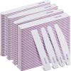 200 Pcs 4 Styles Nail Files Bulk 100/180 Grit Double Sides Professional Reusable Emery Board Nail Files for Acrylic Manicure Tools Suit for Home Salon view 1