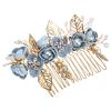 FRCOLOR Bridal Hair Comb Alloy Flower Head Hairpin Lightweight Wedding Hair Accessories for Bridesmaids Prom and Special Occasions view 1