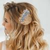 FRCOLOR Bridal Hair Comb Alloy Flower Head Hairpin Lightweight Wedding Hair Accessories for Bridesmaids Prom and Special Occasions view 3