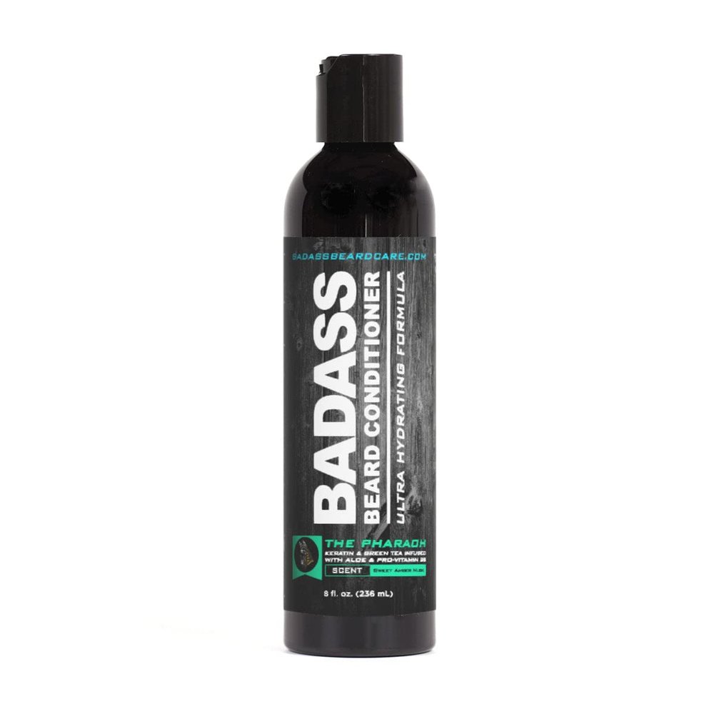 Badass Beard Care Beard Conditioner For Men - THE PHARAOH Scent, 8oz - Made of Natural Ingredients for A Healthy, Soft, & Itch Free Beard and Mustache