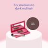 eSalon Root Touch Up + Brow Powder, Conceal & Cover (Dark Auburn) - Hairline Powder for Women - Scalp Concealer & Filler for Thinning & Gray Hair Coverage - Creates Thicker & Fuller-Looking Hair view 3