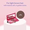 eSalon Root Touch Up + Brow Powder, Conceal & Cover (Light Brunette) - Hairline Powder for Women - Scalp Concealer & Filler for Thinning & Gray Hair Coverage - Creates Thicker & Fuller-Looking Hair view 3