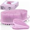 Body Face Scrubber Set Silicone - 2 Pack Shower Brush Facial Cleansing Kit - Avilana Bath Loofah Alternative Complete Skincare System Dual Sided - Gift Set Women Men view 1