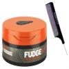 intense Fudge Professional SCULPT SHAPER Medium Hold Texturizing Cream, Semi-Matte Finish (w/ SIeekshop Steel Pin Rat Tail Comb) Hair Paste, Gel, Pomade, Cream (2.64 oz / 75g) view 1