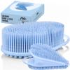 Body Face Scrubber Set Silicone - 2 Pack Shower Brush Facial Cleansing Kit - Avilana Bath Loofah Alternative Complete Skincare System Dual Sided - Gift Set Women Men view 1
