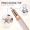 SYH&AQYE Facial Hair Remover for Women, Rechargeable Eyebrow Trimmer and Facial Hair Remover for Women with Built in LED Light 2 in 1 Eyebrow Razor and Painless Hair Remover view 4
