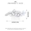 Brishow Crystal Bride Wedding Hair Comb Silver Rhinestone Hair Piece Beads Bridal Hair Accessories for Women and Girls view 4