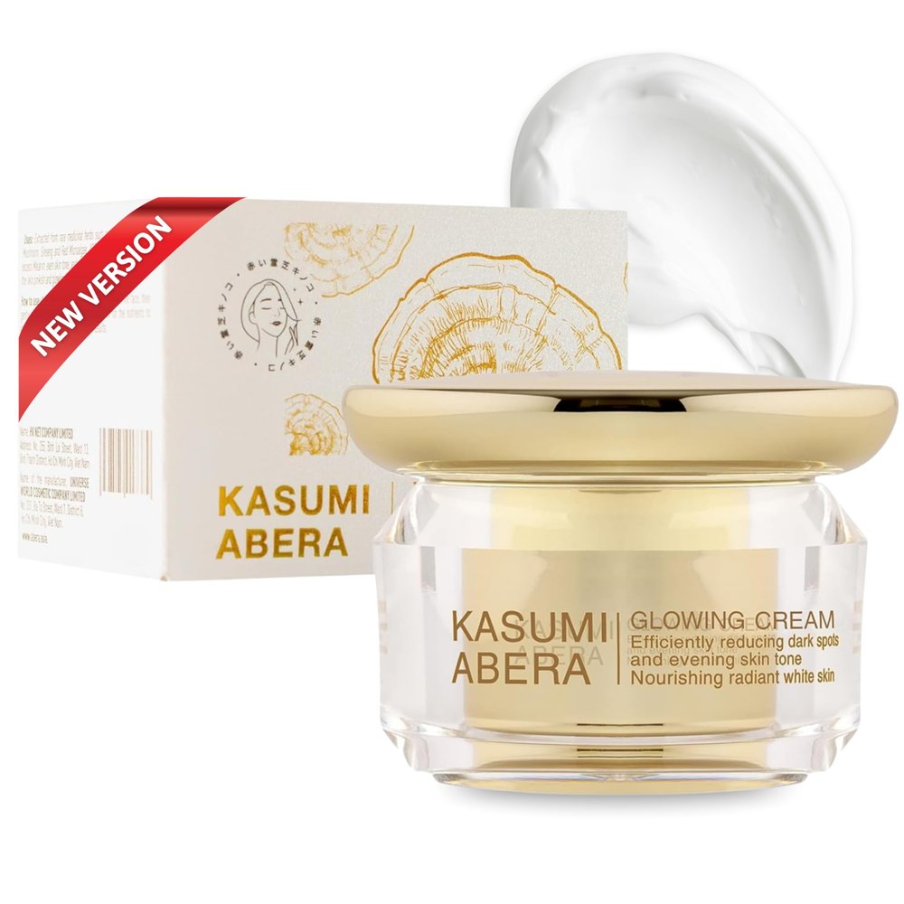 ABERA Kasumi Glowing Cream, Melasma Treatment For Face with Niacinamide & HA, Dark Spot Remover, Reduce Fine Lines, Wrinkles, Anti-aging, with Red Ginseng Extract (1.06 Oz Per Item)(Upgraded Version)