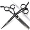 Professional 5.5/6/6.5 Inch Hairdresser Scissors Salon Hairdresser Scissors Japan Stainless Steel Scissors (6in 2pc-B) view 1
