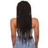 LUXLUXE Logan Straight 30 Inch Long 12X5 Hand-Tied Lace Braided Wig, Heat Resistant Fiber, BLT-0128 (Natural Black) view 3