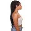 LUXLUXE Logan Straight 30 Inch Long 12X5 Hand-Tied Lace Braided Wig, Heat Resistant Fiber, BLT-0128 (Natural Black) view 4