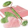 BAIMEI 2 Gua Sha Stones & 1 Jade Facial Roller Massage Set view 1