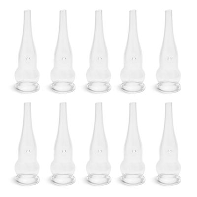 Elitzia Four Types Of Acne Blackhead Absorbing Glass Tube Types Multiple Use Electrotherapy Beauty Machine Accessories 10/set Of The Same Type ETD215SA (Gourd Shaped)