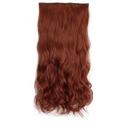 AABABUY Invisible Wire Hair Extensions 24 Inch Curly Long Synthetic Hairpieces Fish Line Hair Extensions for Women (350#)