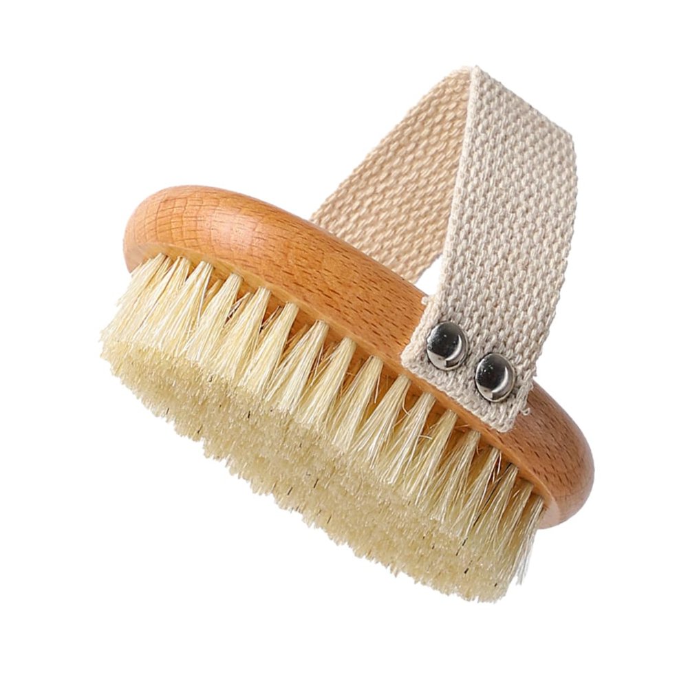 COHEALI Boar Bristle Exfoliating Back Scrubber for Shower Bath Massage Tool