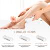 Callus Remover for Feet, Nicebirdie Electric Foot File Callus Removers Rechargeable Waterproof Pedicure Tools Foot Scrubber Shaver Feet Care Tool for Cracked Heels Dead Skin Golden view 3