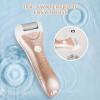 Callus Remover for Feet, Nicebirdie Electric Foot File Callus Removers Rechargeable Waterproof Pedicure Tools Foot Scrubber Shaver Feet Care Tool for Cracked Heels Dead Skin Golden view 4