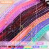 18 PCS Girls Rainbow Braided Synthetic Hairpieces Ponytail Kids Hair Extensions with Rubber Bands view 2