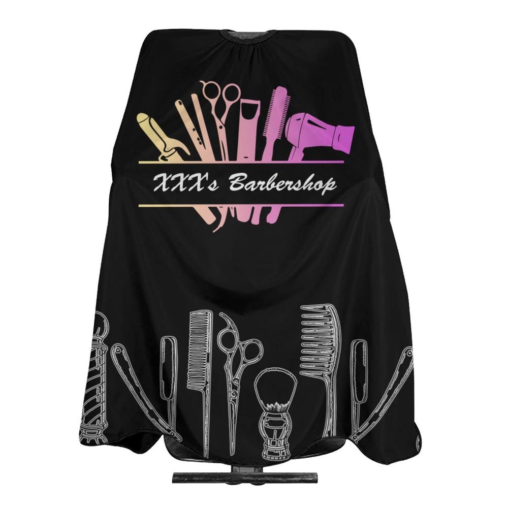 Custom Barber Cape Hairdresser Cape, Personalized Barber Tools Salon Cape for Men, Customized Hair Cutting Cape for Home Salon Barbershop