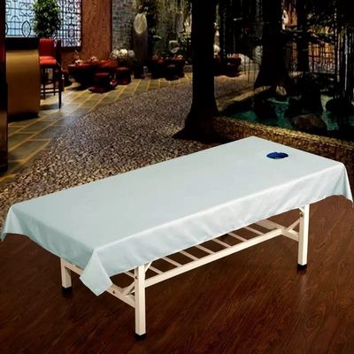 Beauty Couch Cover for Massage Tables Bed Treatment Massage Fitted Sheet with Face Hole Massage Table Cover Sheet Salon Bed Sheet Cover Lace Side SPA Massage Table Cover-H 120x240cm