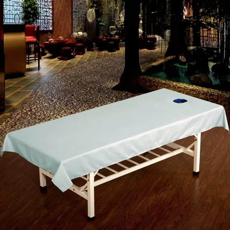 Beauty Couch Cover for Massage Tables Bed Treatment Massage Fitted Sheet with Face Hole Massage Table Cover Sheet Salon Bed Sheet Cover Lace Side SPA Massage Table Cover-H 120x240cm